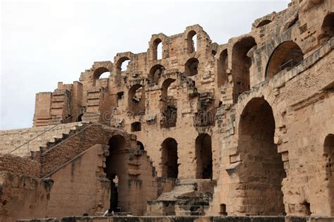 The Amphitheater In El Jem Tunisia Stock Photo Image Of Historical