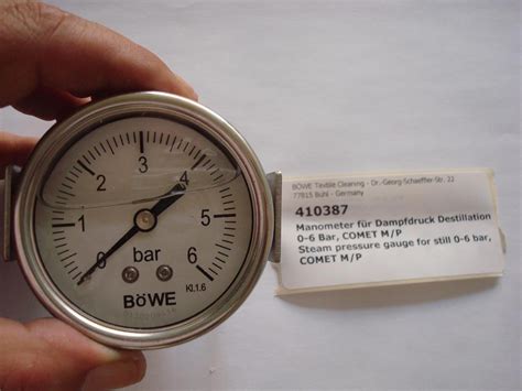 B We Webshop Manometer Bar V Hinten Dampfdruck Destillation