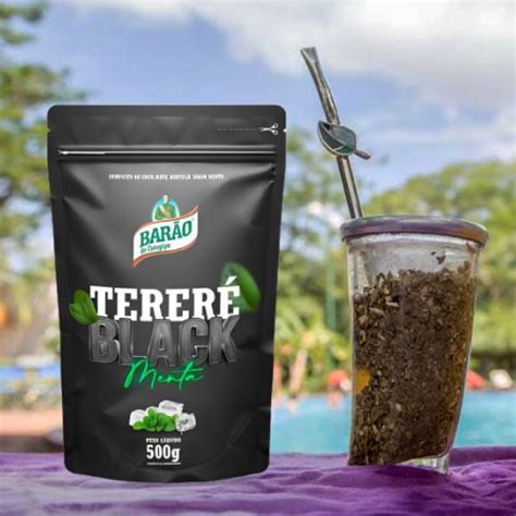 Erva Tereré Menta Black Barão 500g Loja Lop