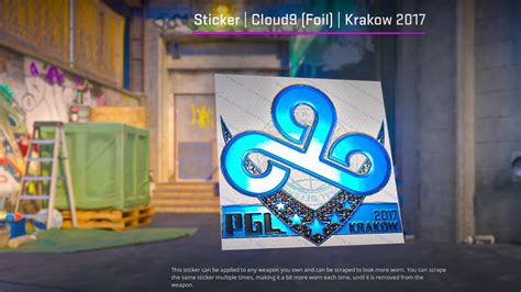 CS2 Updated CLOUD9 Krakow Foil Sticker YouTube