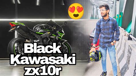 New Black Kawasaki Zx10r Ko Dekh Ke Maza Aagya 😍 Apni Bike Pe Ya Kya