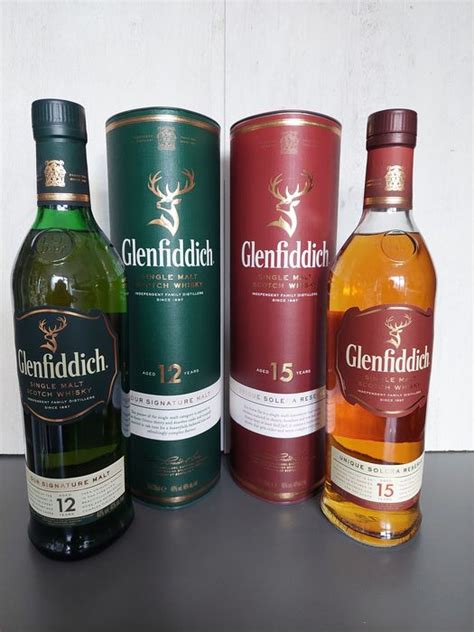 Glenfiddich 12 Years Old And 15 Years Old Original Bottling Catawiki