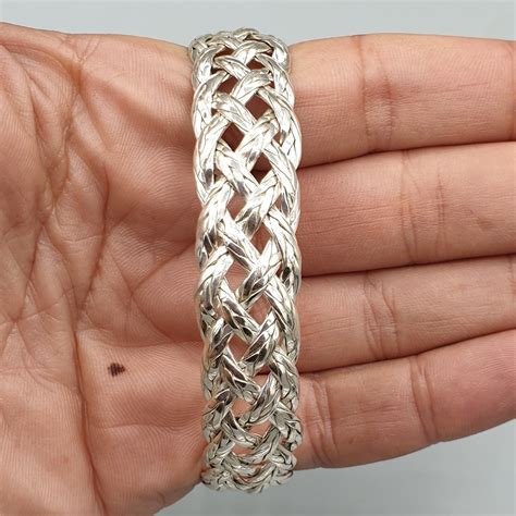 925 Sterling Zilveren Gevlochten Bangle Zilveren Armbanden