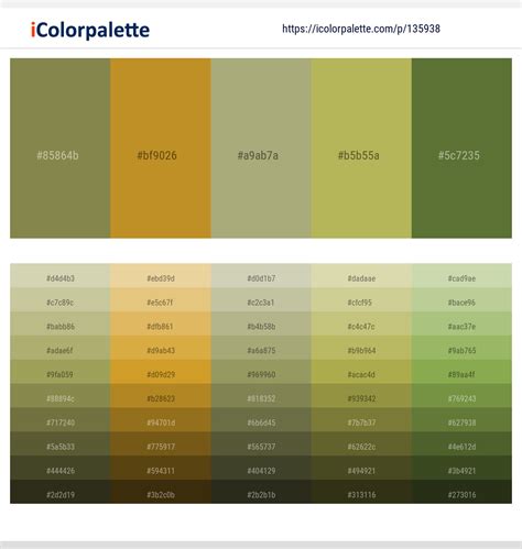 Olive Green Color Palette