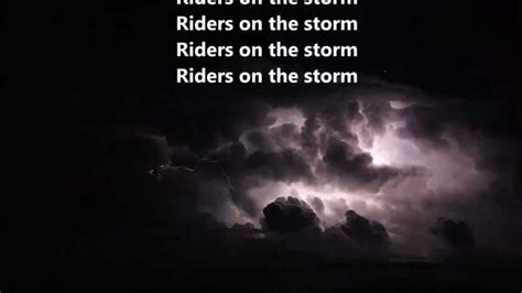 The Doors Riders On The Storm Hq Scroll Lyrics 22 Youtube