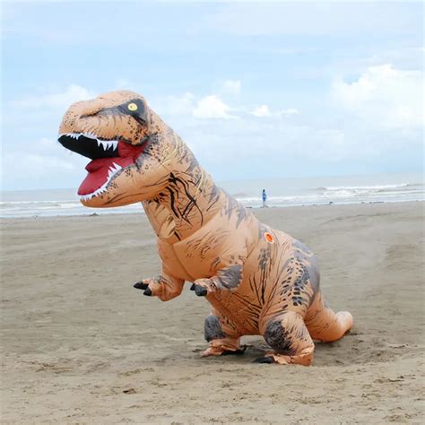 Adult Inflatable T Rex Trex Dinosaur Blow Up Fancy Costume Suit Party