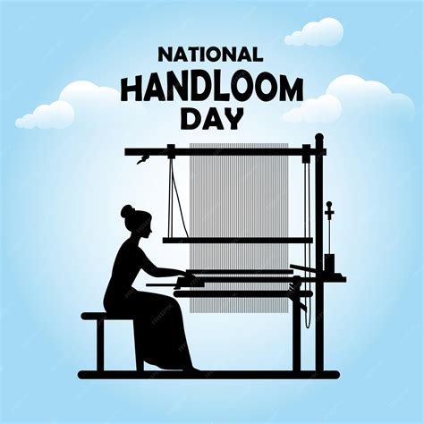 Premium Vector Social Post For National Handloom Day Silhouette