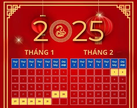 Lịch Nghỉ Tết Dương Lịch 2025 Và Các Ngày Lễ Quan Trọng Trong Năm