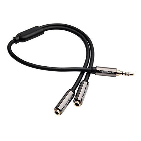 Supertech Slim Mm Male To X Mm Female Aux Stereo Audio Splitter