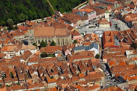 Premium Photo Aerial View Of The Council Square Of Brasov City