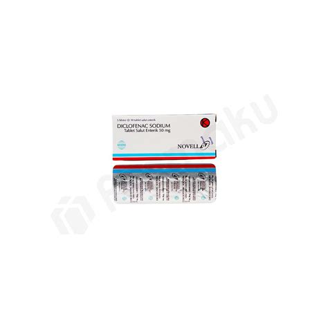 Jual Natrium Diklofenak 50 Mg Strip Novell Murah Farmaku