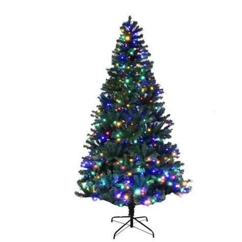 Costway Sapin De No L Led Artificiel Cm Avec Lumi Res Multicolore Et