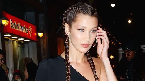 Bella Hadids Waist Skimming Braids Are A Holiday Throwback Vogue