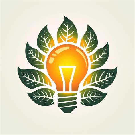 Green Lightbulb Logo Representing Sustainability | Premium AI-generated ...