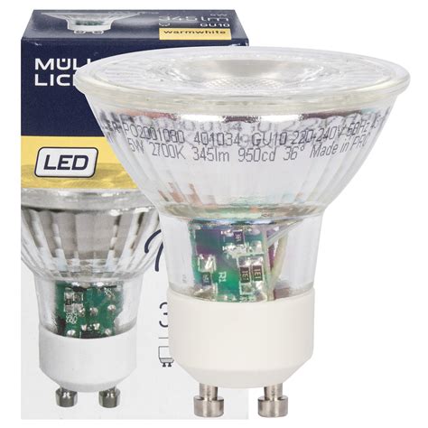 Led Reflektorlampe Par Gu W W Lm K