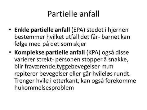 Epilepsi Hos Barnehage Og Skolebarn Ppt Laste Ned