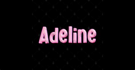 Tiny Hearts In Pink Adeline Name Label Tiny Hearts In Pink Adeline