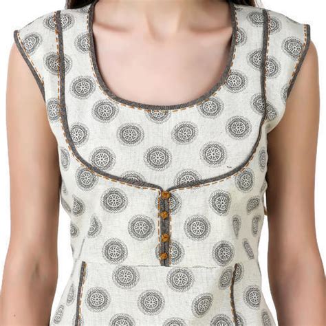 Large And Xl Women S Premium Cotton Designer Straight Kurti With