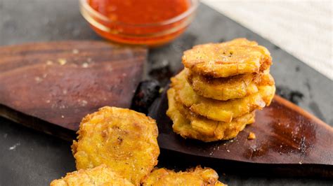 Fried Plantain Banana - Banan Peze Recipe - Chichilicious