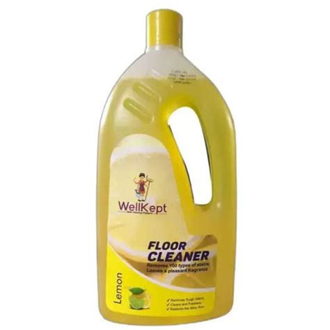 Yellow 1 Liter Remove Bacteria And Germs Lemon Fragrance Liquid Floor