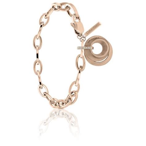 Bracelet Cercles Acier Rosé 35000155 Calvin Klein Ocarat