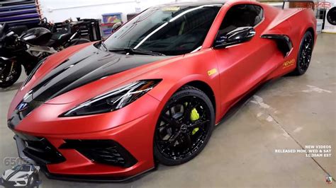 See The 2020 Chevy Corvette C8 Get A Body Wrap In Timelapse Video