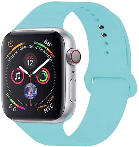 Bracelet En Silicone Souple Pour Apple Watch Series 5 4 3 2 1 38 Mm 42