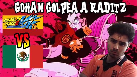 Castellano Z Kai Vs Latino Gohan Golpea A Raditz Comparacion De