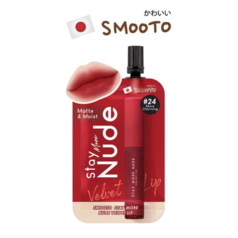 Smooto Official Smootho Stay More Nude Velvet Lip Mor Charming Smt Sachet Shopee Philippines
