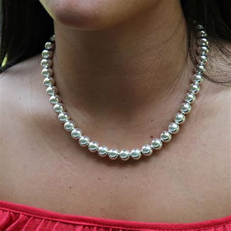 Complement Your Outfit With Silver Bead Necklace StyleSkier