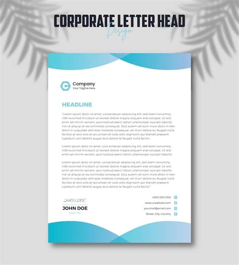 Premium Vector Letterhead Template Premium Vector