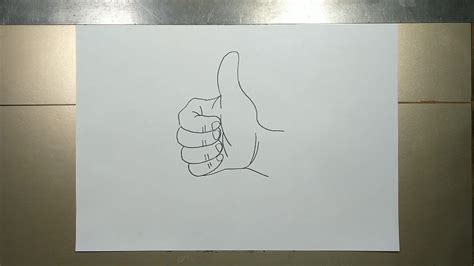 How To Draw Thumbs Up Easy In 5 Minutes Youtube