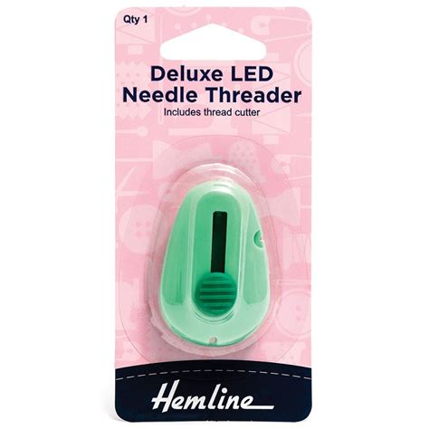 Hemline Deluxe Needle Threader With Led Light Sew Essential