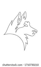 Continuous Line Drawing Animals Vector Design Stock Vector (Royalty ...