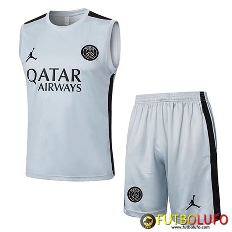 Dise O De Camiseta Entrenamiento Sin Mangas Cortos Jordan Psg Blanco