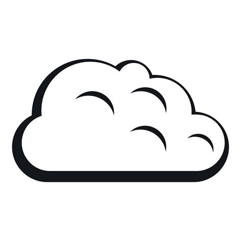 Storm Cloud Icon Simple Style 15211075 Vector Art At Vecteezy