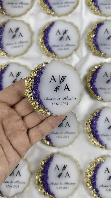 Wedding Magnet Luxury Gift Magnet Wedding Favors Epoxy Magnet