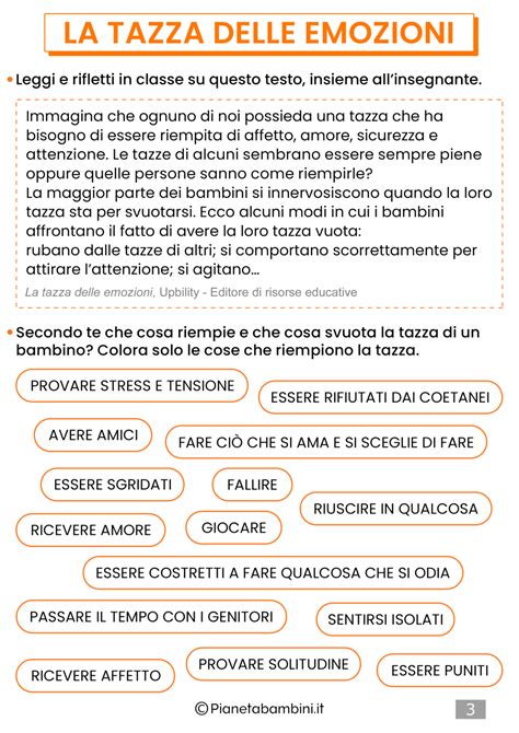 Schede Didattiche Sulle Emozioni Per La Scuola Primaria Pianetabambini It