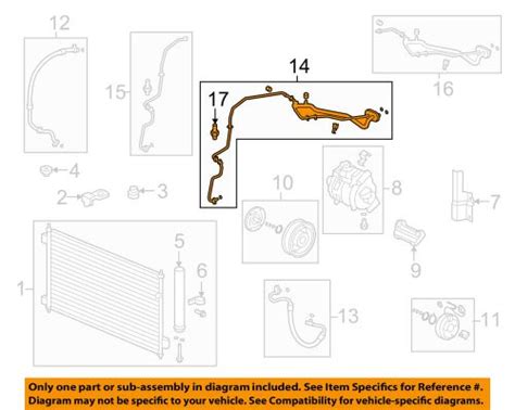 Buy Honda Oem Accord L A C Condenser Compressor Lines Ac Line