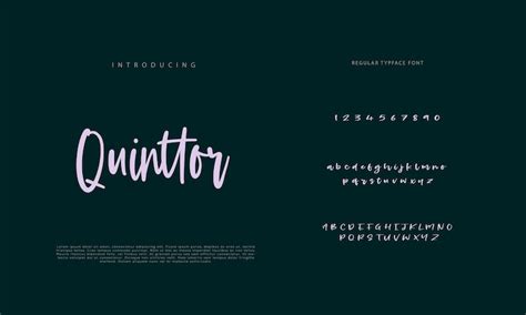Premium Vector | Handwritten script font hand drawn brush style modern ...