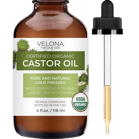 Velona Usda Certified Organic Castor Oil 16 Oz For Hair Growth