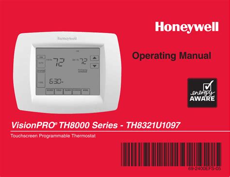 Honeywell Home TH8321WF1001 VisionPro 8000 3H 2C Wi Fi Programmable