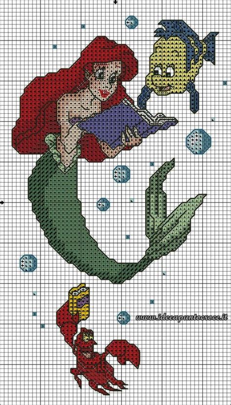 Disney Cross Stitch Charts Free 17 Mermaid Cross Stitch Disney Cross Stitch Disney Cross