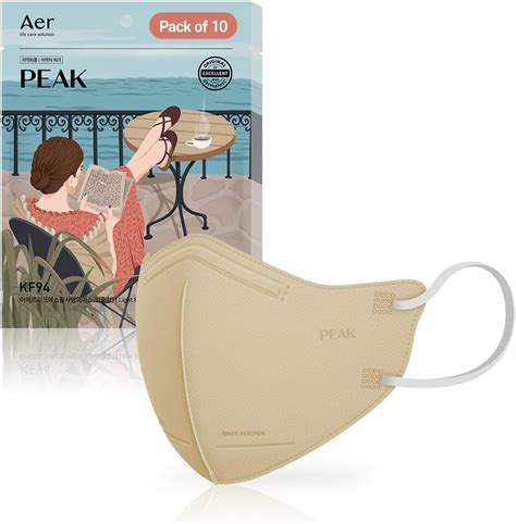 Aer Peak Kf Disposable Face Masks Individually Wrapped Breathable