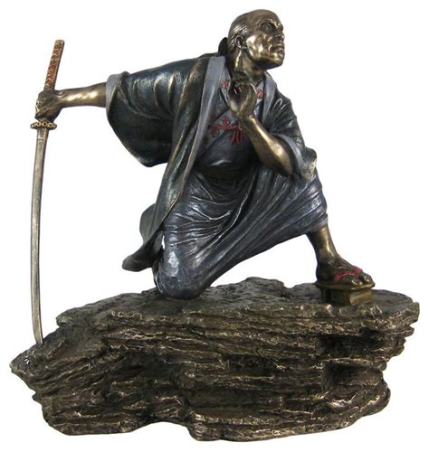 Japanese Samurai Statue Figure Warrior Martial Arts Contemporary