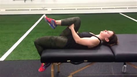 Supine Psoas And Rectus Femoris Stretch W Active Hip Ext And Knee Flex