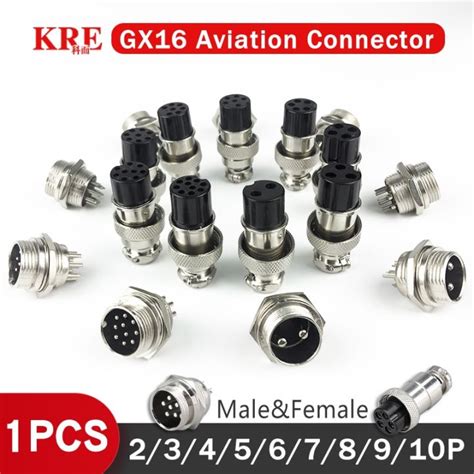 CW KRE 1Set GX16 2 3 4 5 6 7 8 9 10 Pin Male Female L70 78 16mm