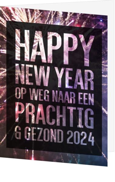 Happy New Year Kaartje Sturen Nieuwjaarskaarten Kaartjeposten Nl