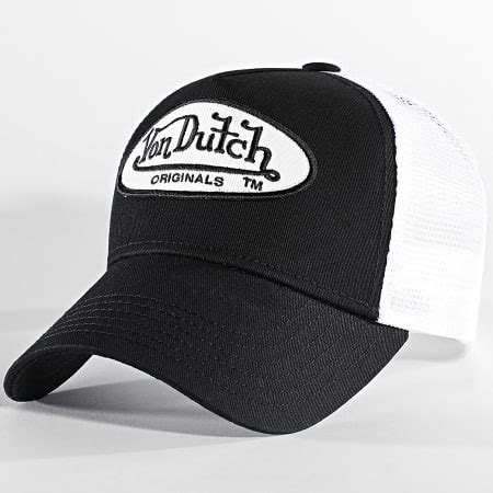 Von Dutch Casquette Trucker Boston Noir Blanc Laboutiqueofficielle