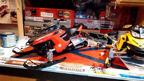 Rc Snowmobile Polaris Pro R From Toy To Hobby Grade Fast Sled Youtube